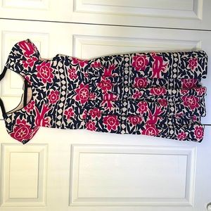 Maeve dress pink and blue